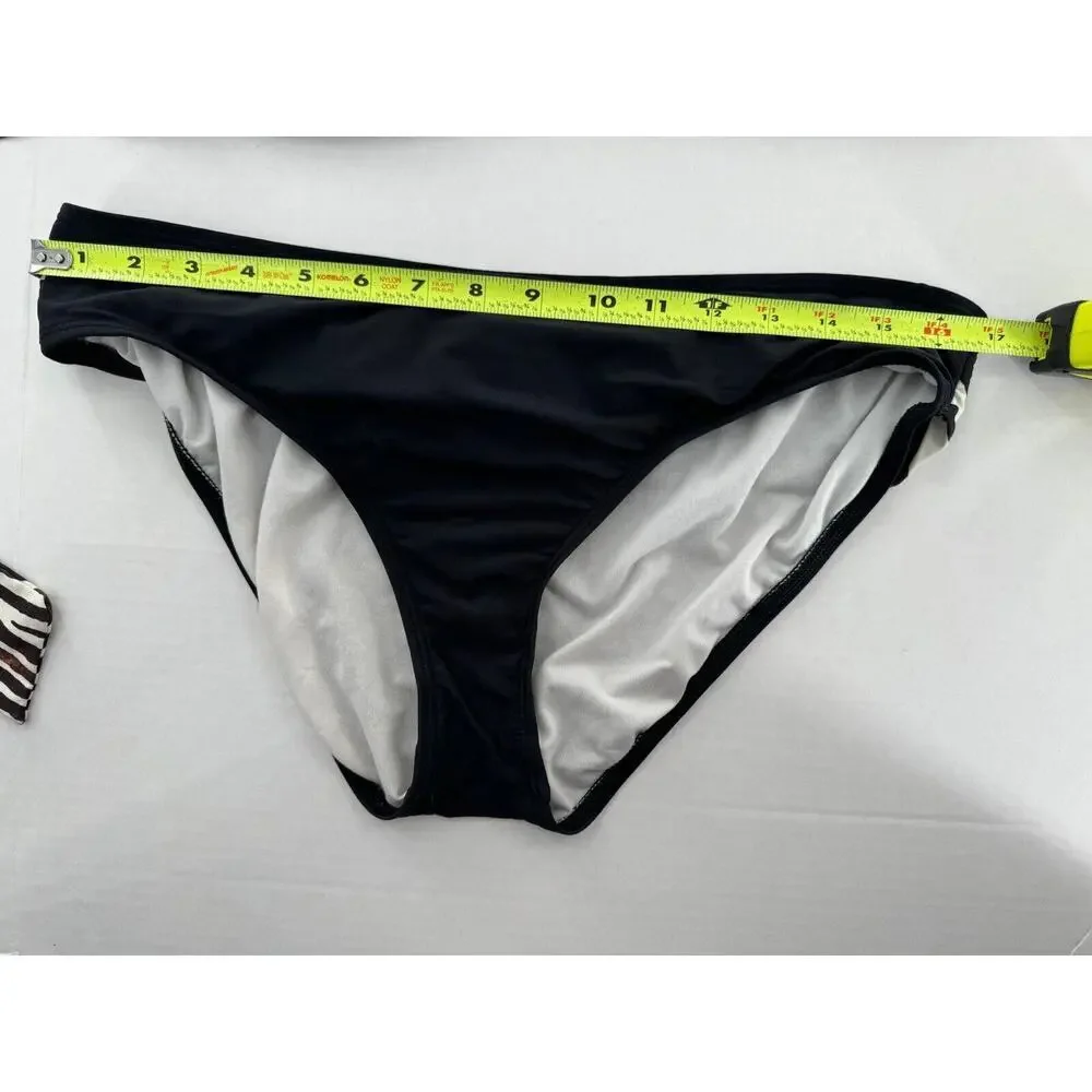 Antonio Melani Swim Bikini Size L Animal Print Halter Rhinestone Sexy Vacation​​ - Picture 12 of 15